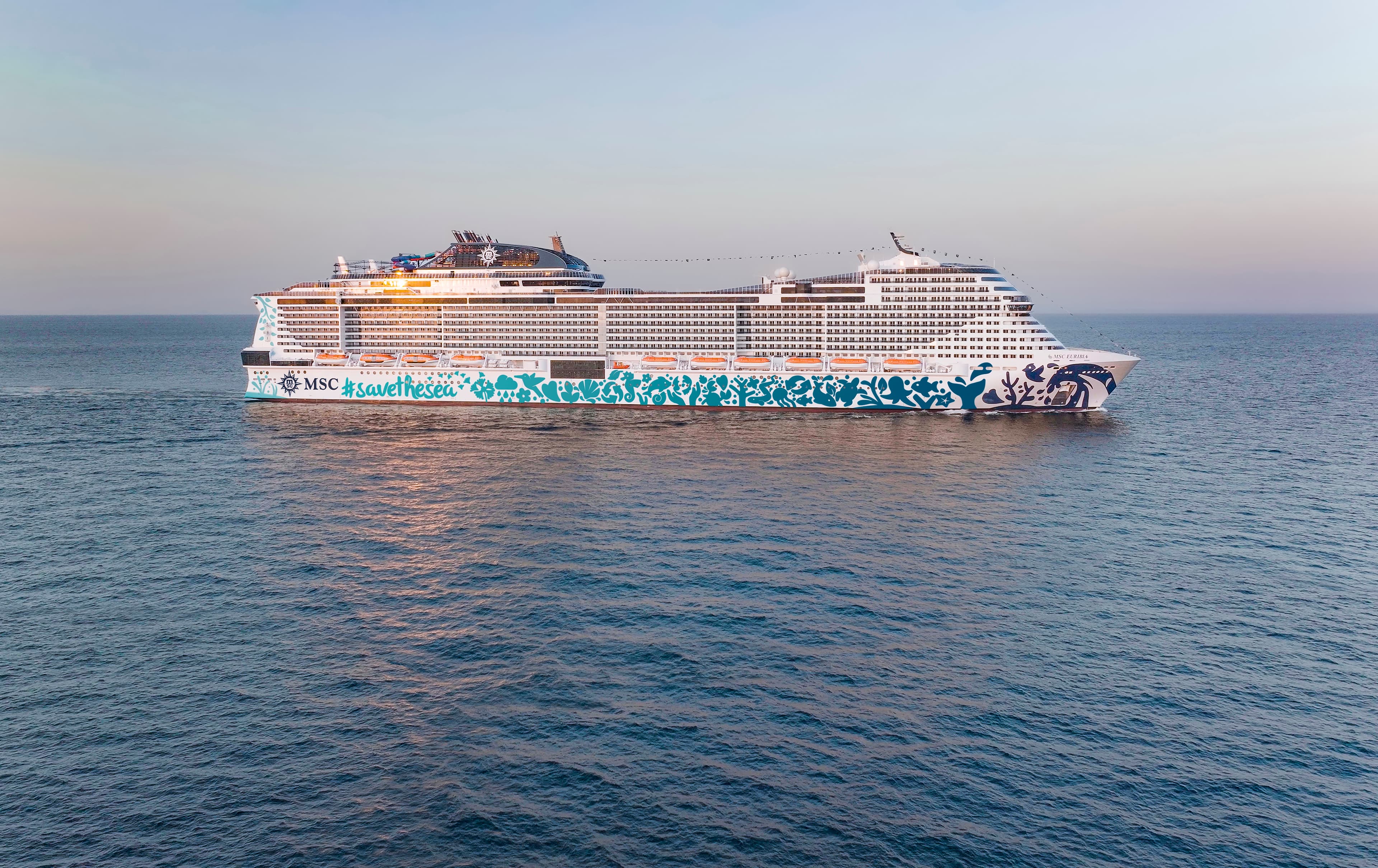 MSC gemisi güvertesi